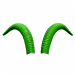 Green goat horns
